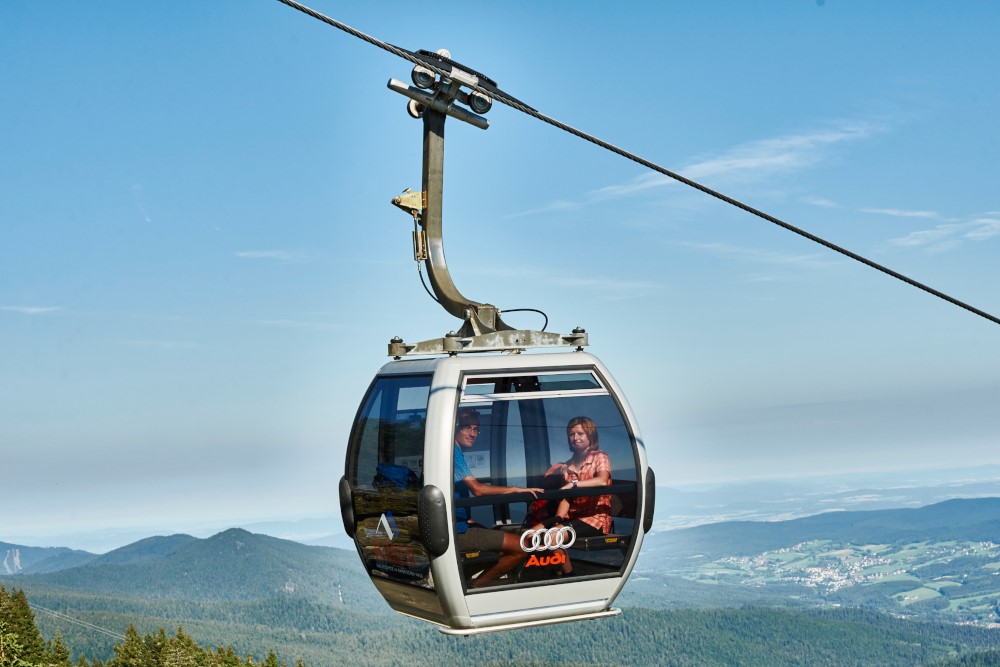 Gondel einer Bergbahn